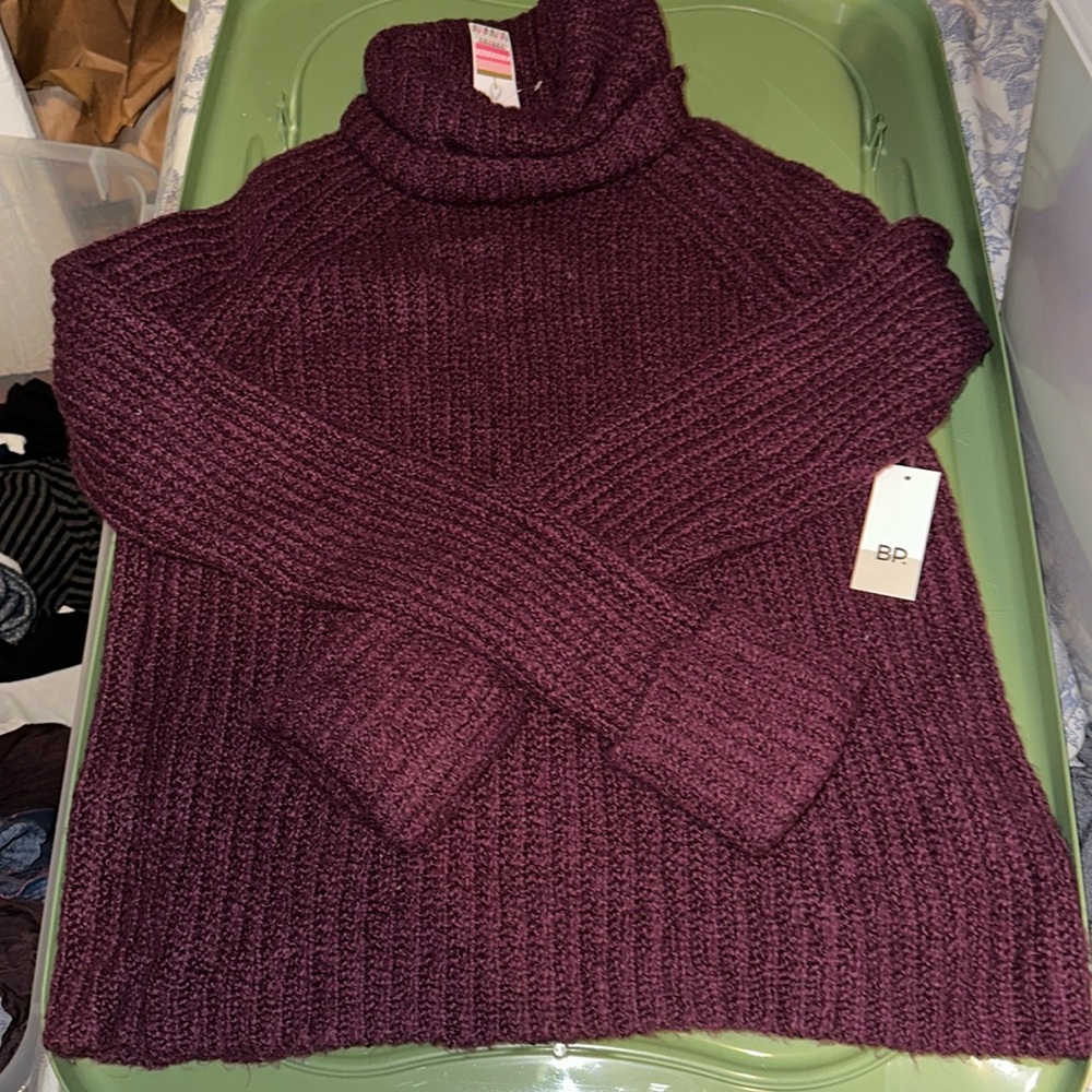 NWT bp knit turtleneck sweater